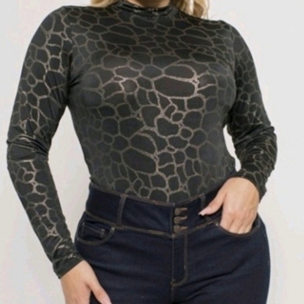 Bluebell Snakeskin Bodysuit